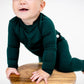 Burkie Baby Emerald Green Bamboo Pajama Set