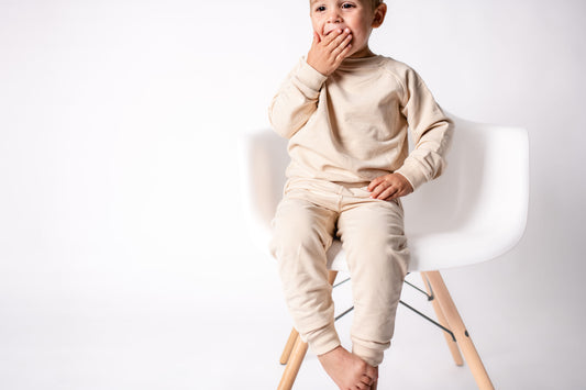 Burkie Baby French Terry Toddler Sweatshirt - Linen