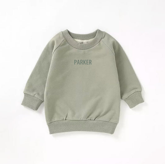 Burkie Baby French Terry Toddler Sweatshirt - Artichoke