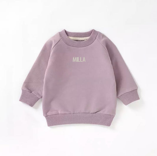 Burkie Baby French Terry Toddler Sweatshirt - Wisteria